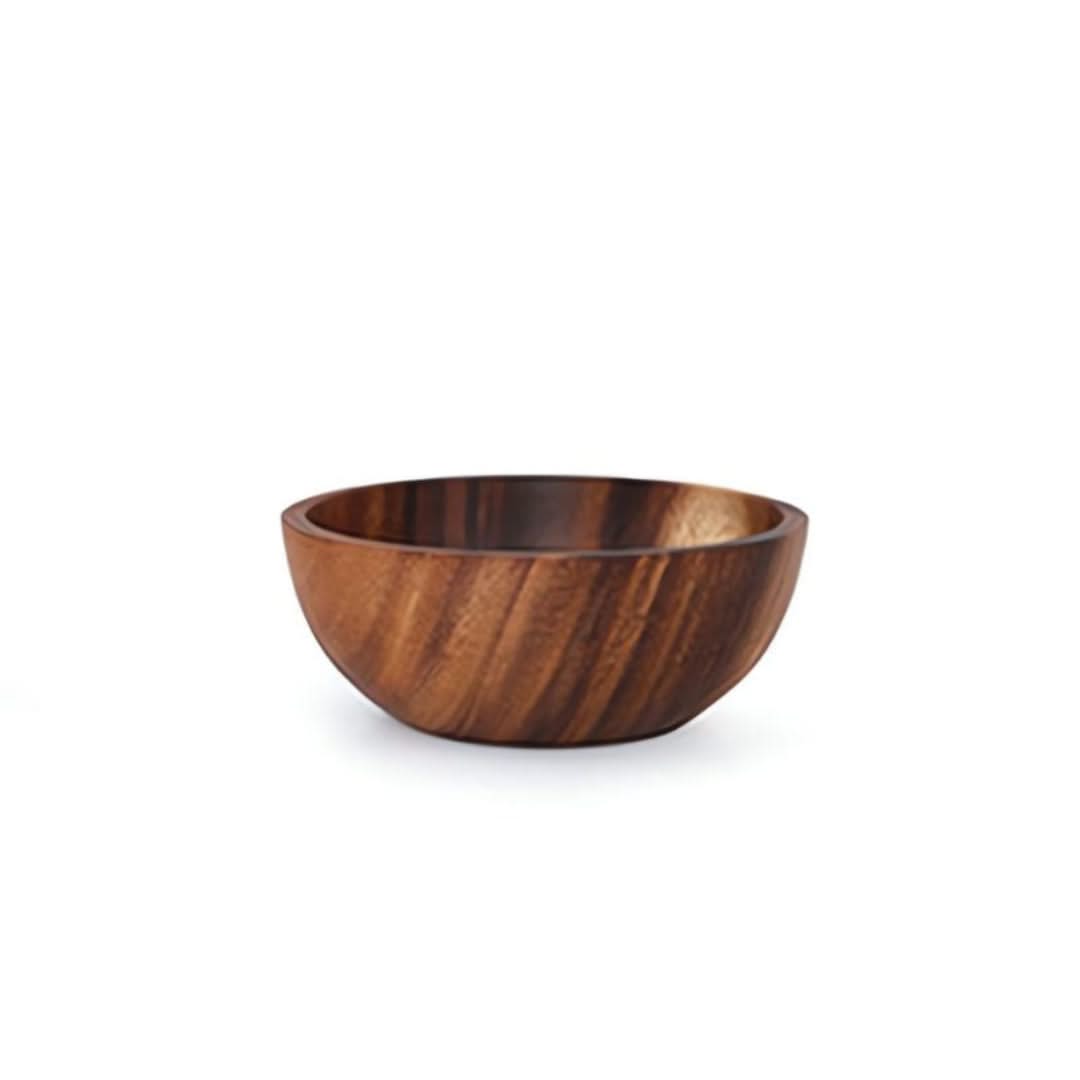 Bamboo Serving Bowl – Eco-Friendly Round Dish for Salads, Snacks & Fruit – Choose Your Size | Thomler
