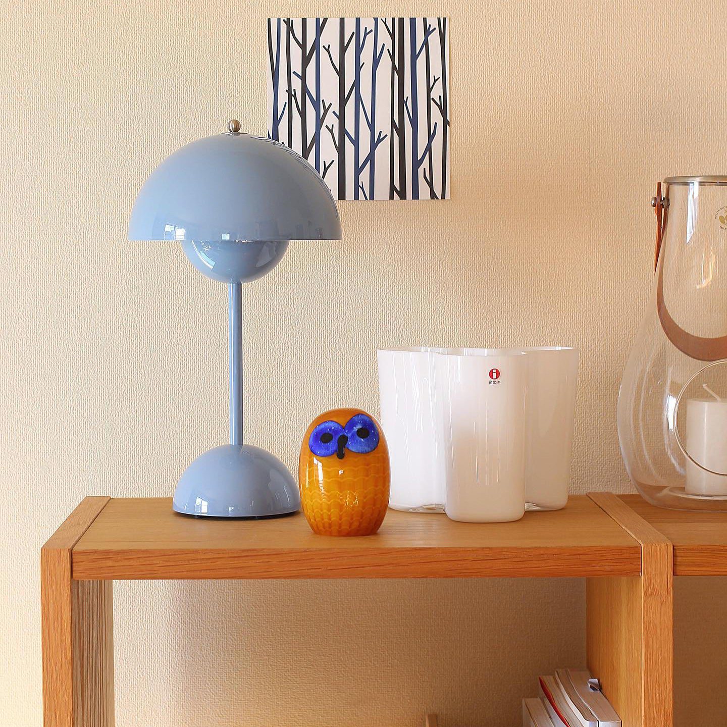Table Lamp ABS PC USB Rechargeable 2000mAh Green Bedside Desk Wireless LED Mushroom Light | Thomler