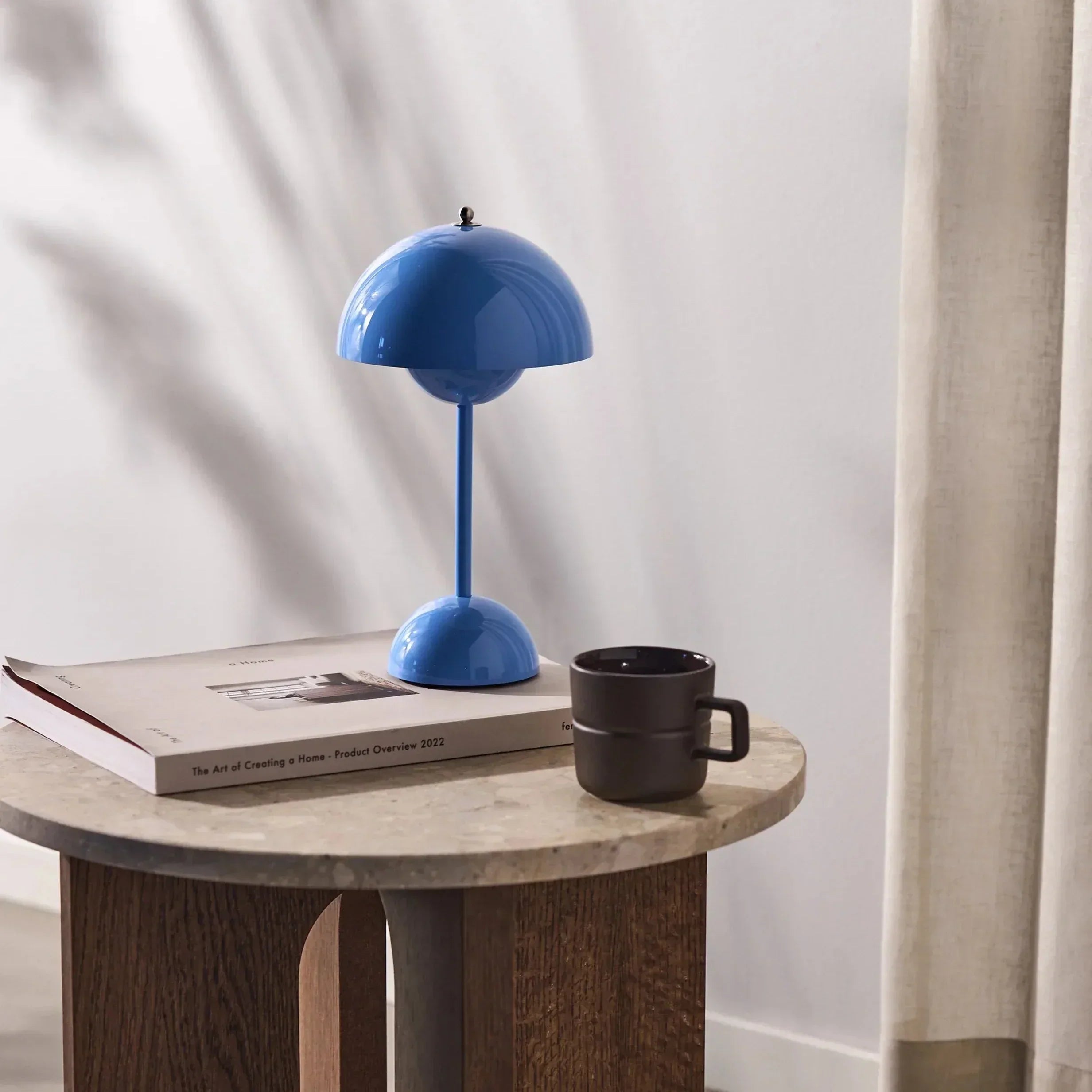 Table Lamp ABS PC USB Rechargeable 2000mAh Green Bedside Desk Wireless LED Mushroom Light | Thomler