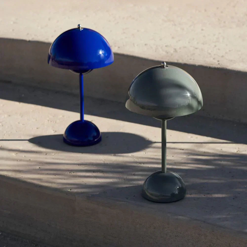 Table Lamp ABS PC USB Rechargeable 2000mAh Green Bedside Desk Wireless LED Mushroom Light | Thomler