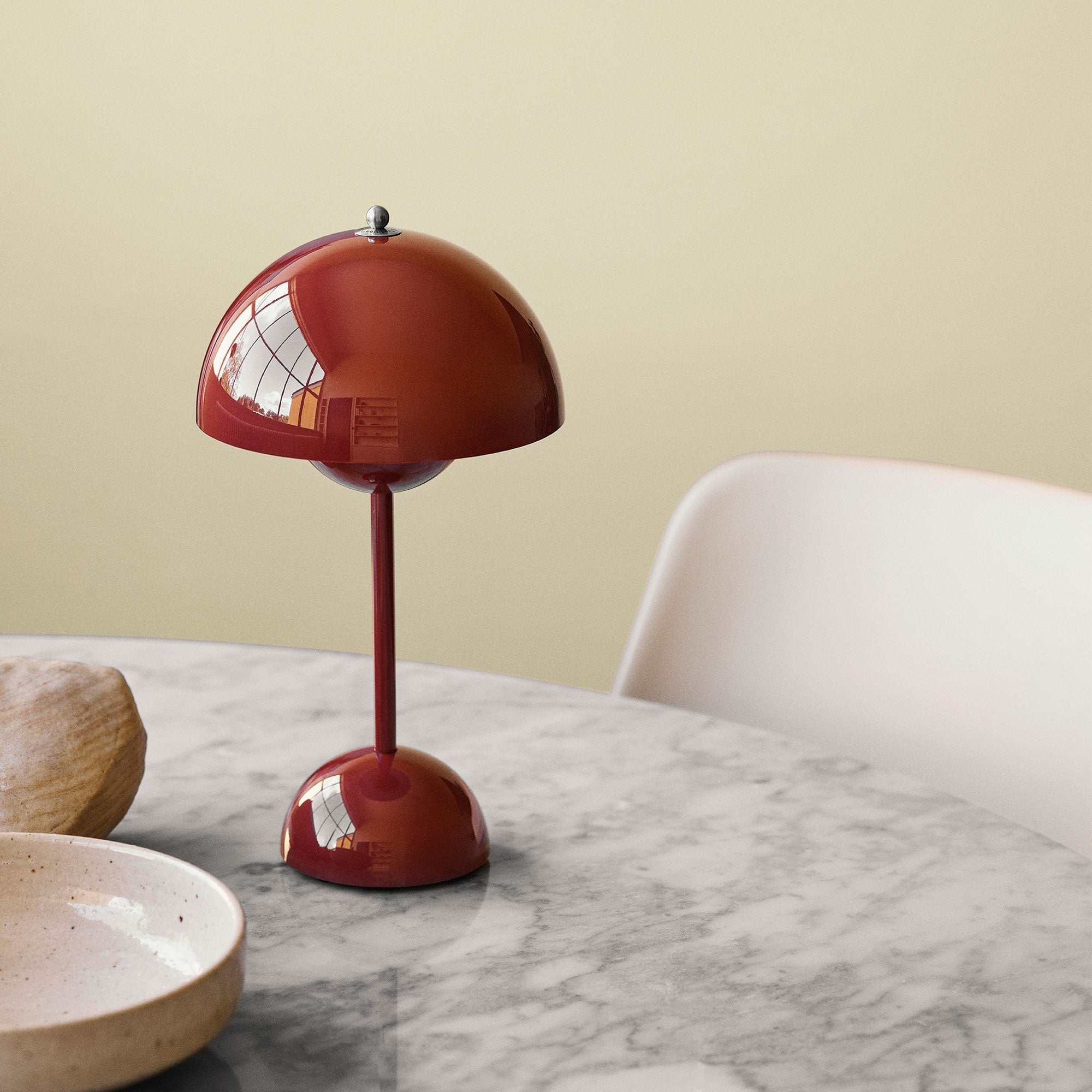 Table Lamp ABS PC USB Rechargeable 2000mAh Green Bedside Desk Wireless LED Mushroom Light | Thomler