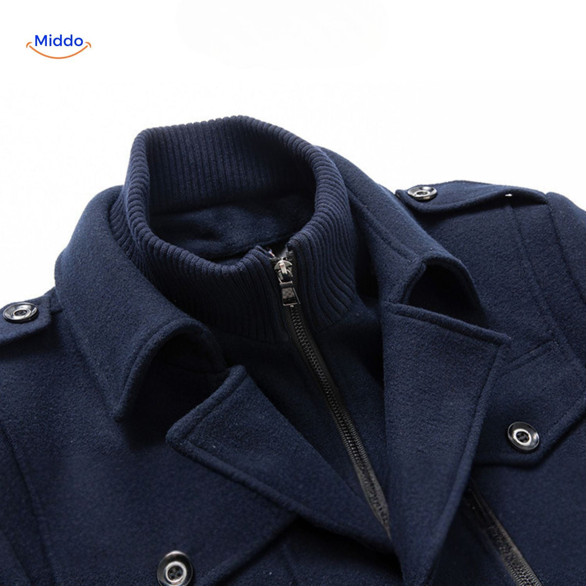 Men's Heritage Trench Coat – Wool Blend, Structured Collar & Tailored Fit for Fall & Winter | Thomler