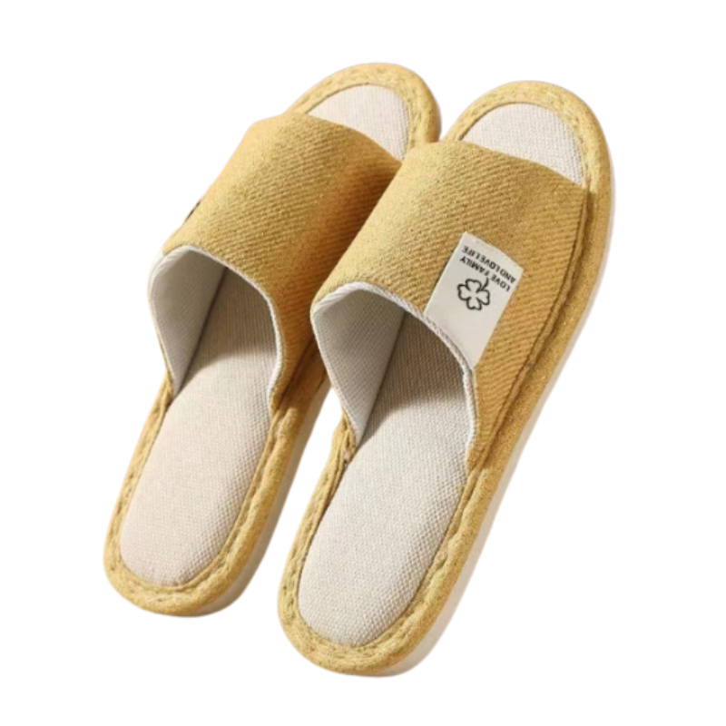 Open-Toe House Slippers – Breathable Lightweight Indoor Slides with Non-Slip Sole for Kitchen, Living Room & Guests | Thomler