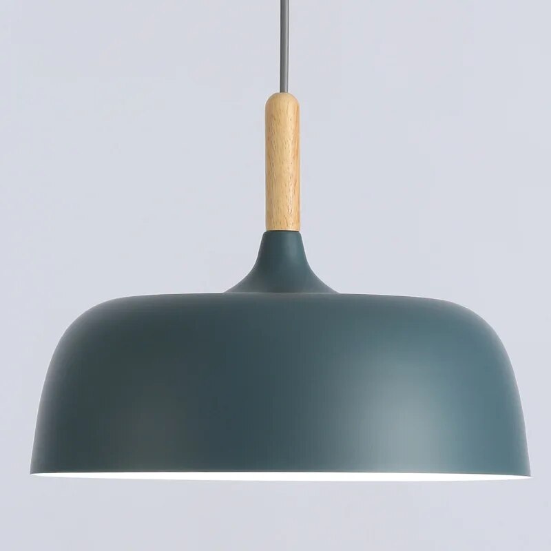 Pendant Light Metal 32.0 cm Black Dining Room Kitchen Island Hanging Ceiling Lamp Scandinavian LED Lighting | Thomler