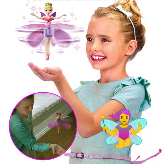 Flying Fairy Toy with Hand Motion Sensor & LED Lights for Kids Bedroom Play Indoor Rechargeable Hovering Doll Gift for Girls Age 5+ | Thomler