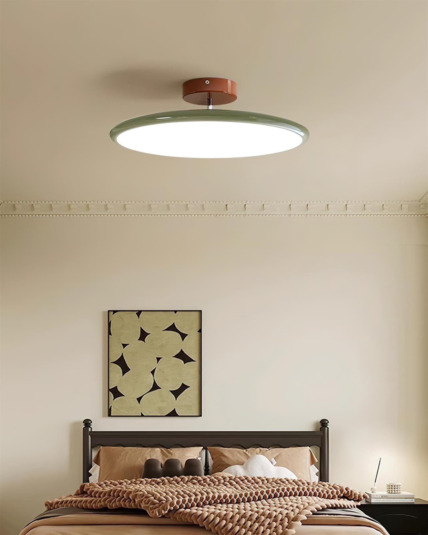 Ceiling Lamp Acrylic 11.8 in Flat Disc 32W Warm White Modern Living Room Dining Area Lighting | Thomler