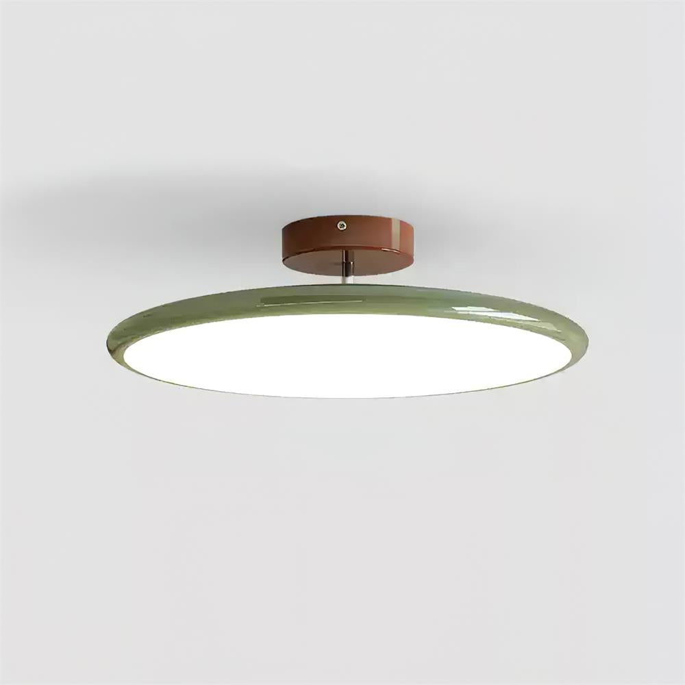 Ceiling Lamp Acrylic 11.8 in Flat Disc 32W Warm White Modern Living Room Dining Area Lighting | Thomler