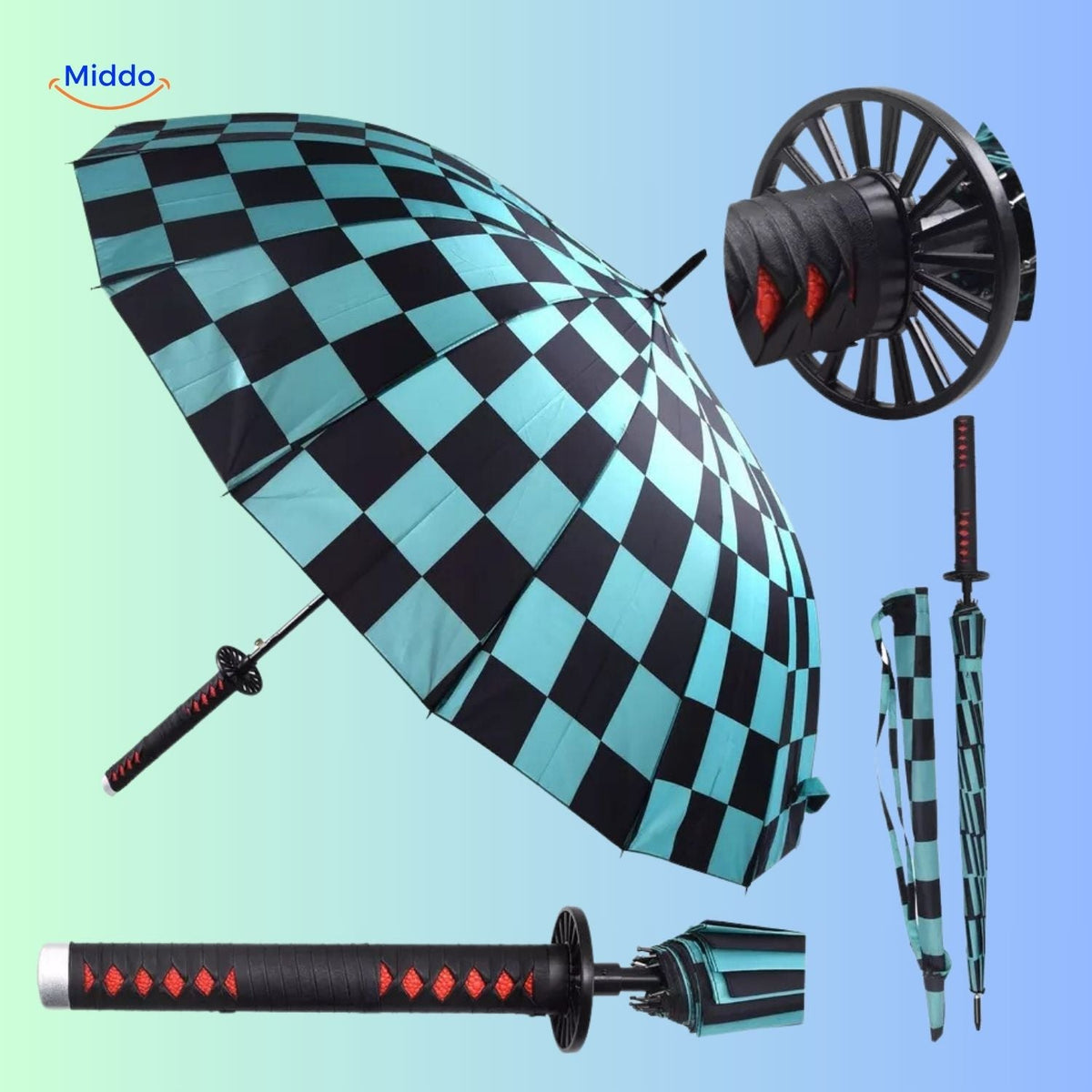 Anime Character Umbrella with UV Protection – Lightweight Folding Parasol for Sun & Rain | Thomler