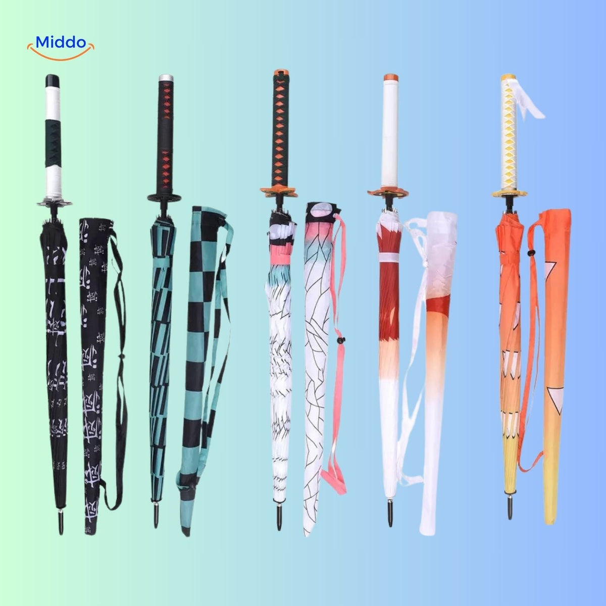 Anime Character Umbrella with UV Protection – Lightweight Folding Parasol for Sun & Rain | Thomler