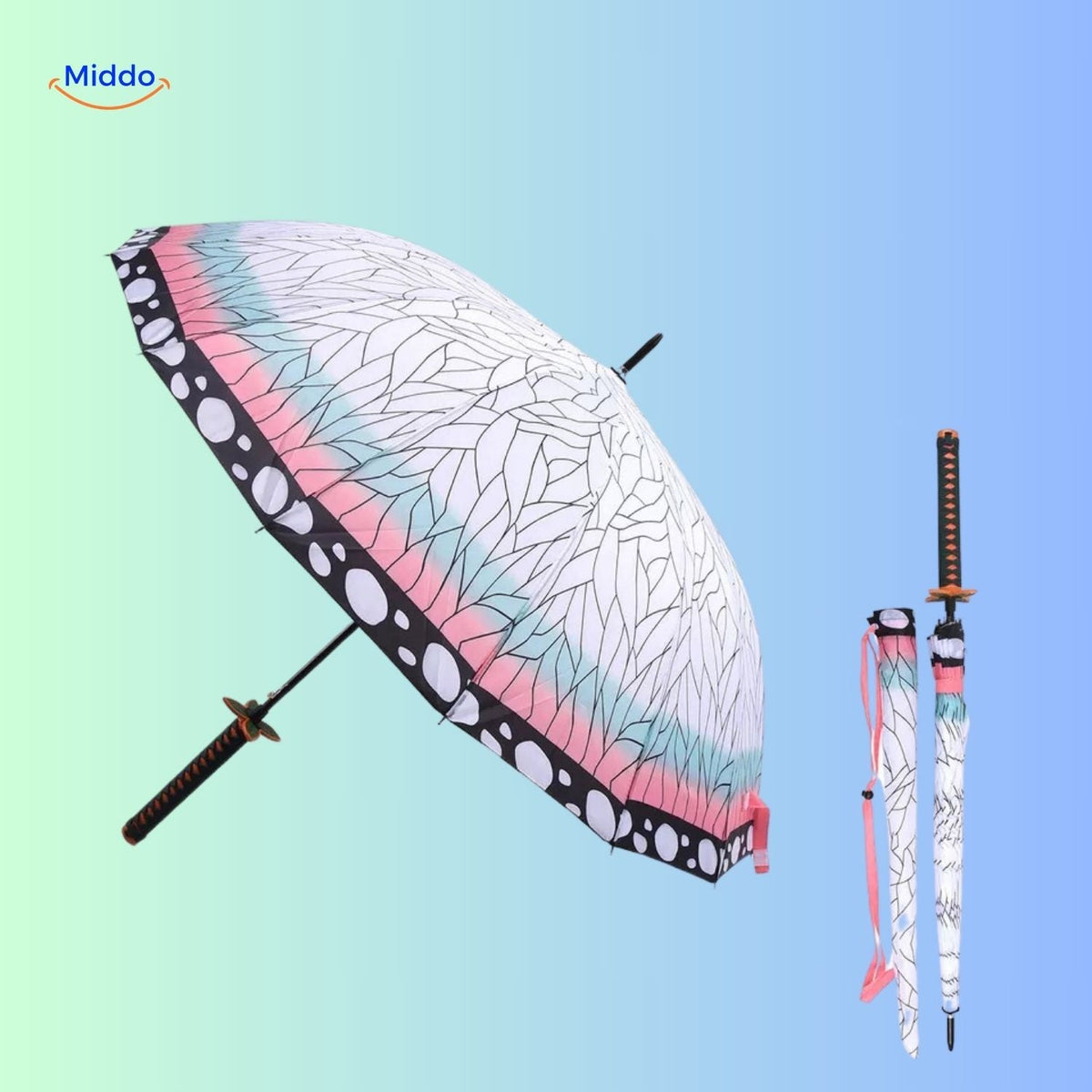Anime Character Umbrella with UV Protection – Lightweight Folding Parasol for Sun & Rain | Thomler