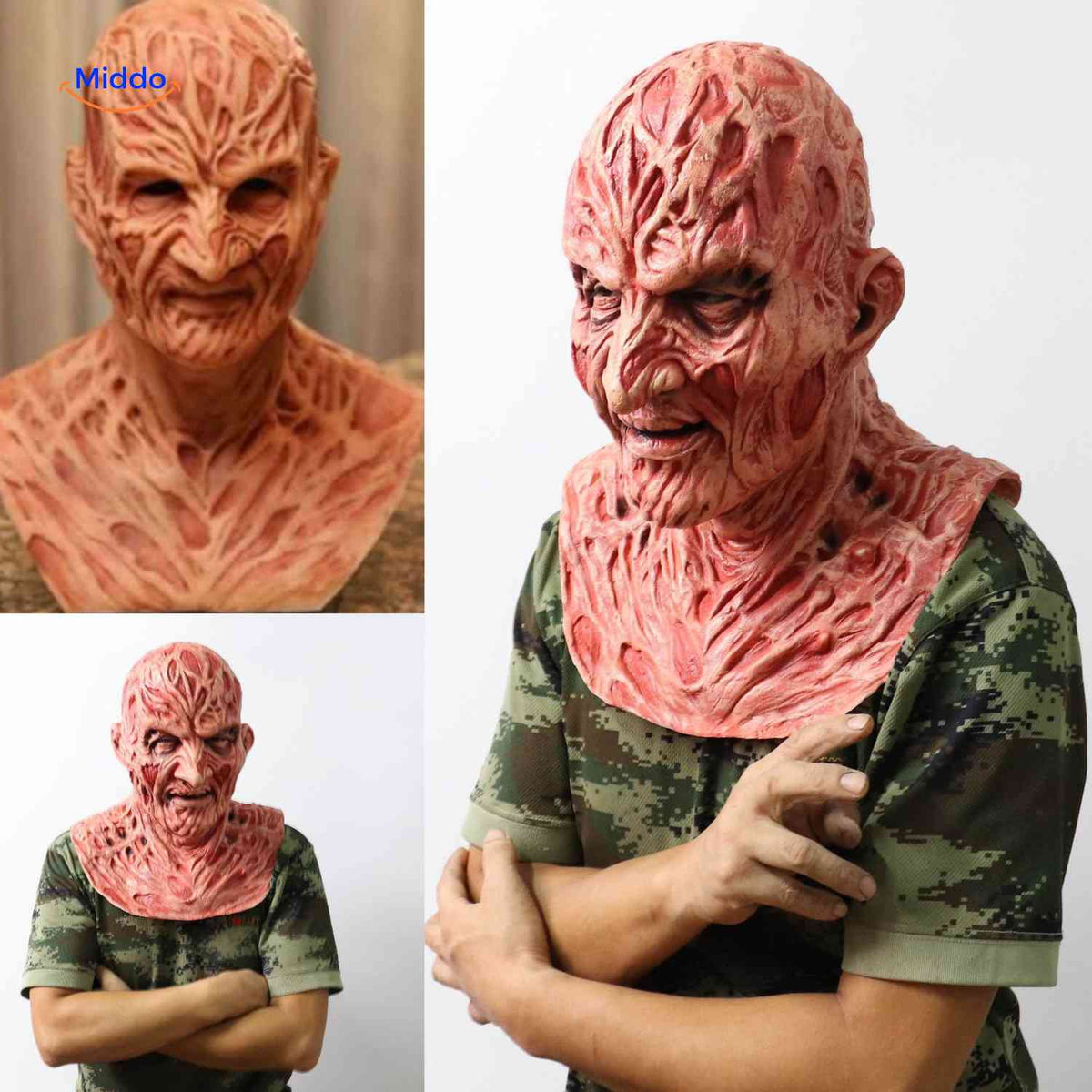 Frightening Latex Horror Character Mask – Lifelike Detail, Breathable Silicone for Costume Parties & Cosplay Events | Thomler