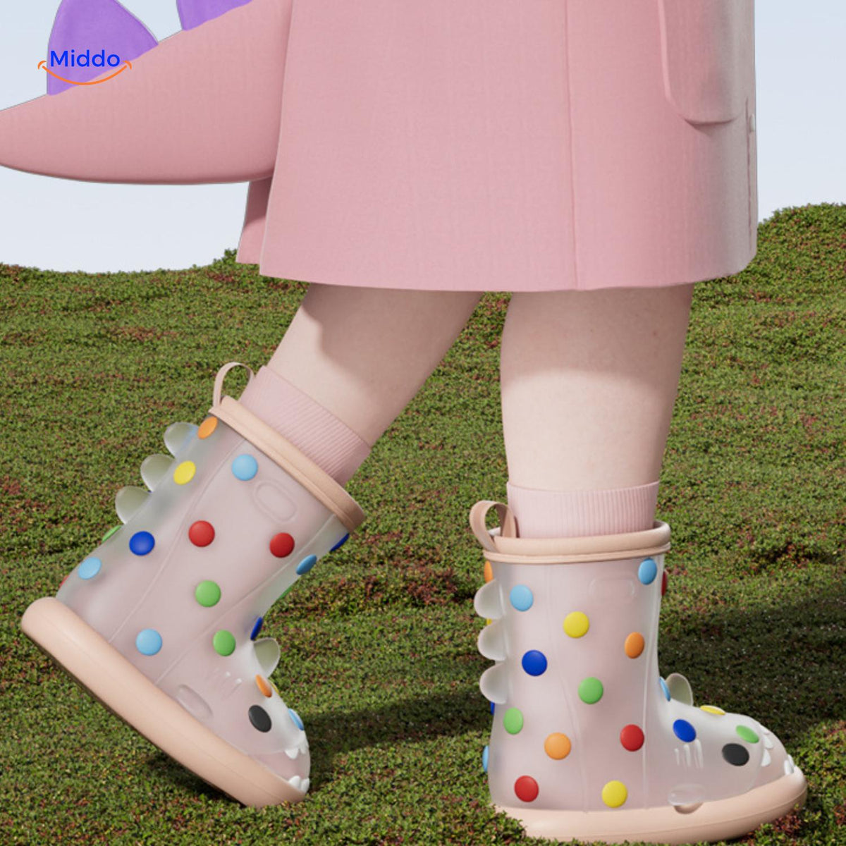 Kids Rain Boots with 3D Shark Design – Non-Slip Waterproof Shoes for Toddlers & Children | Thomler