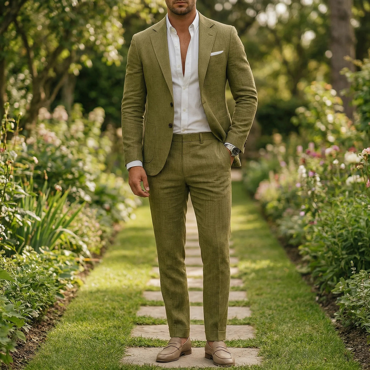 Two-Piece Suit for Men | Slim Fit Jacket & Pants Set for Business & Formal Events | Modern Tailored Design | Professional Office Attire | Thomler