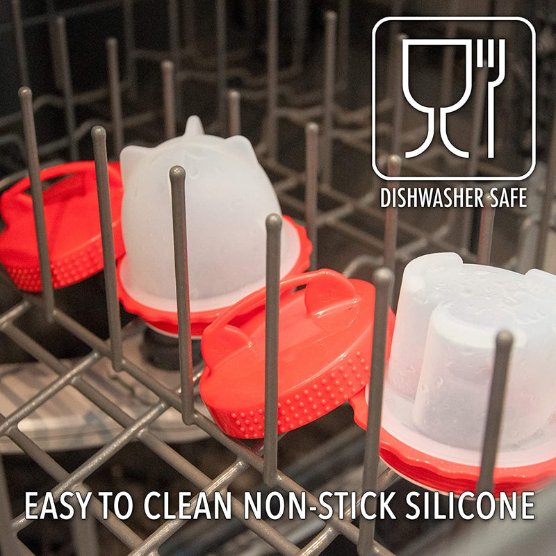 Shell-Free Silicone Egg Poacher Cups for Boiled Eggs, Poaching, Meal Prep | Food-Grade BPA-Free Kitchen Accessory | Thomler
