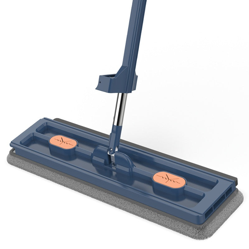 Rotating Flat Mop with Hands-Free Wringing System for Hardwood Tile Laminate | Triangle Head Corner Cleaner | Microfiber Floor Cleaning | Thomler