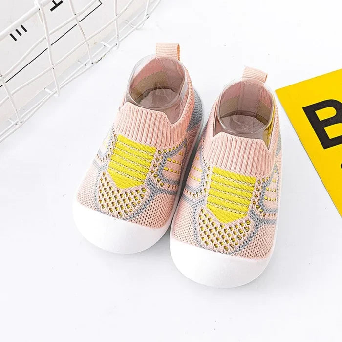Infant Walking Shoe Socks with Non-Skid Rubber Sole — Soft Cotton Footwear for Toddlers 6-36 Months | Thomler