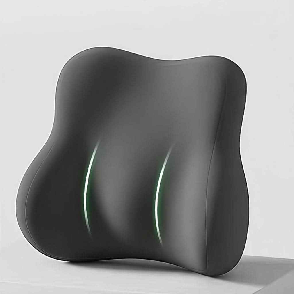 Memory Foam Lower Back Support Cushion for Office Chair, Car Seat & Daily Seating – Ergonomic Posture Corrector Pad for Pain Relief | Thomler