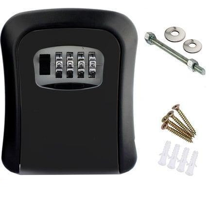 Wall-Mounted Key Safe Box Steel Password Lock Storage | Thomler