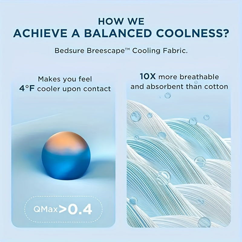 Breathable Summer Throw Blanket – Temperature-Regulating Polyester Quilt for Hot Sleepers, Lightweight & Washable | Thomler