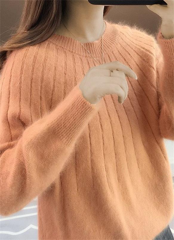 Luxe Cashmere Knit Sweater for Women – Soft Pullover Top for Fall & Winter, Versatile Everyday Layering Piece | Thomler