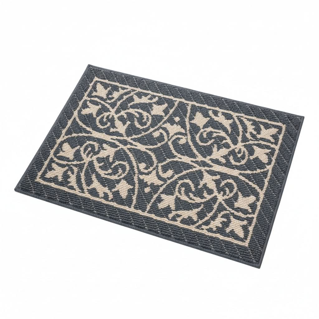 Entryway Mat with Non-Slip Rubber Backing – Low Profile Door Mat for Indoor Use – Traps Dirt & Moisture – Machine Washable | Thomler