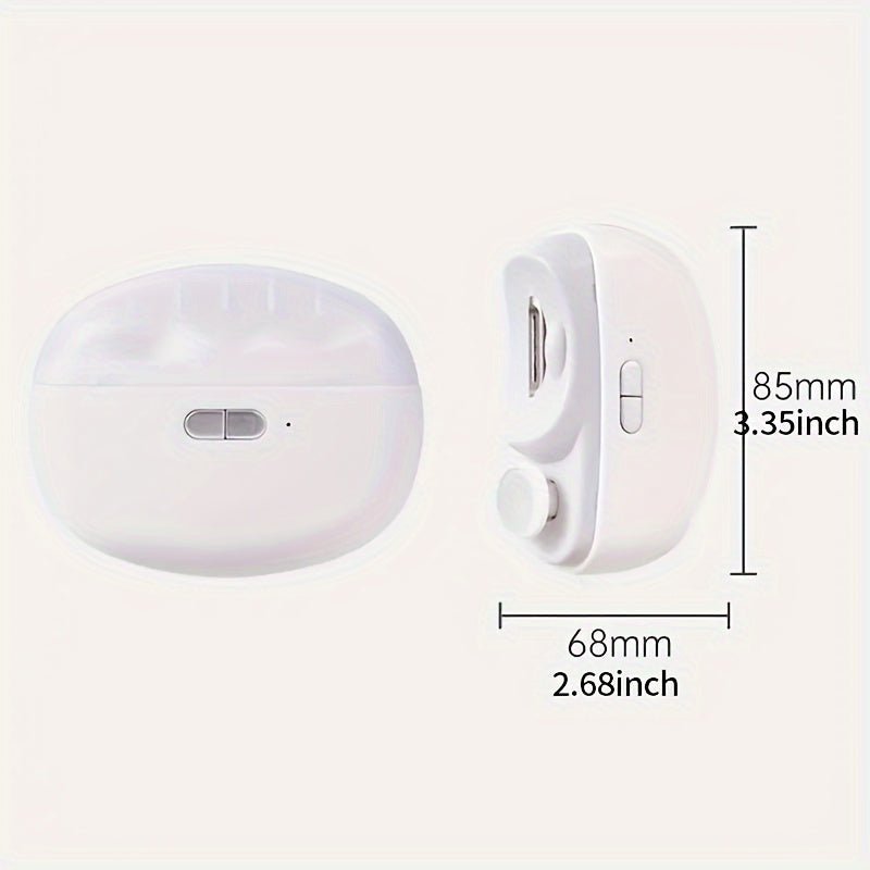 Rechargeable Electric Nail Trimmer with Built-In LED Light for Safe Clipping & Smoothing | Thomler