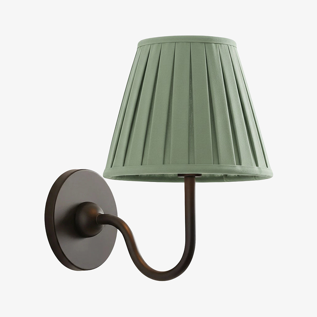 Brass Sconce with Fabric Drum Shade – 1 or 2 Light Hardwired Fixture for Bedroom, Hallway & Living Room | Thomler