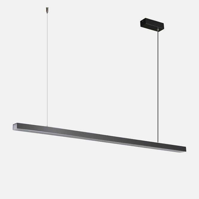 Linear Pendant Light Metal 39 in Adjustable Kitchen Island LED Warm White 3000K-6000K Modern Dining Room Hanging Lamp | Thomler