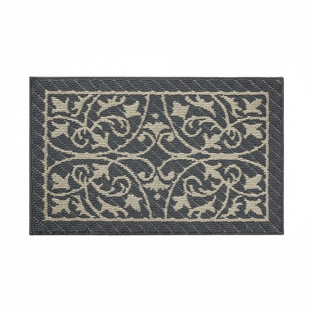 Entryway Mat with Non-Slip Rubber Backing – Low Profile Door Mat for Indoor Use – Traps Dirt & Moisture – Machine Washable | Thomler