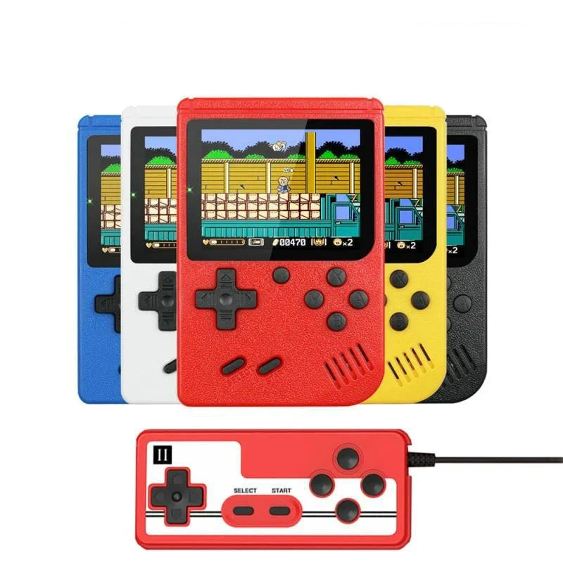 Game Console Plastic 7 Hours Portable Retro Gaming 400 Games TV Output Handheld Entertainment Travel Arcade System | Thomler