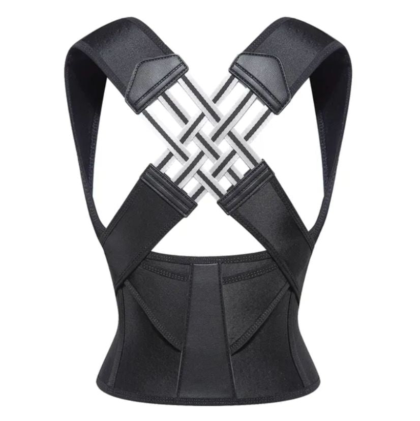 Posture Corrector Brace for Back and Shoulder Support – Dual Cross-Strap Alignment System for Men and Women – Adjustable Upper Body | Thomler