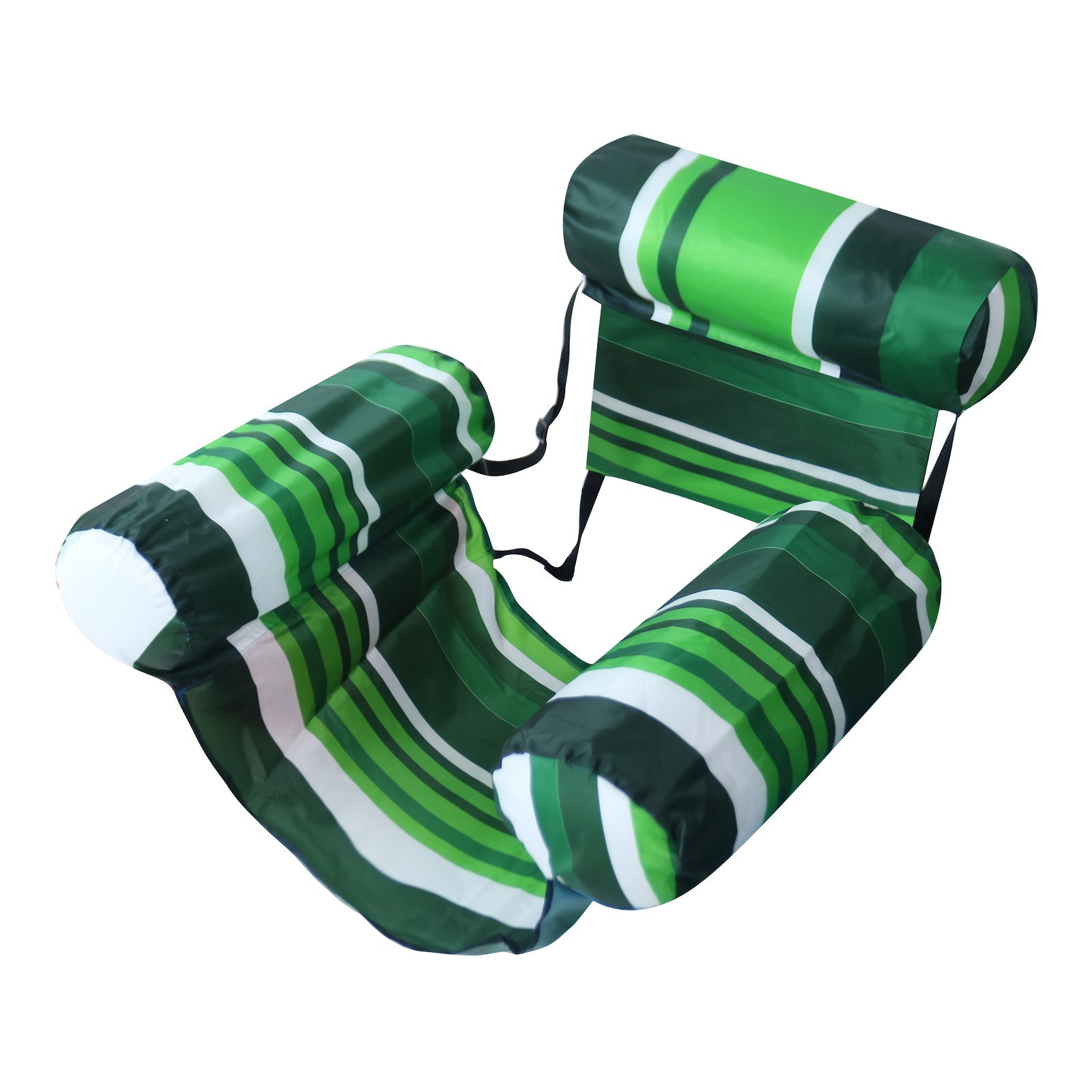 Inflatable Swimming Hammock Float for Adults – Mesh Pool Lounger with Tropical Leaf Print for Lakes, Beaches & Backyard Pools | Thomler