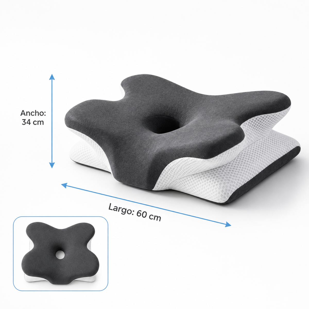 Adjustable Memory Foam Cervical Pillow for Neck Pain Relief & Better Sleep | Thomler