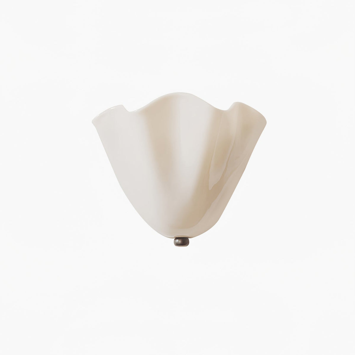 Curved Petal Glass Wall Sconce with Metal Accent for Bedroom, Hallway & Living Room – G9 LED Hardwired Modern Ambient Light Fixture | Thomler