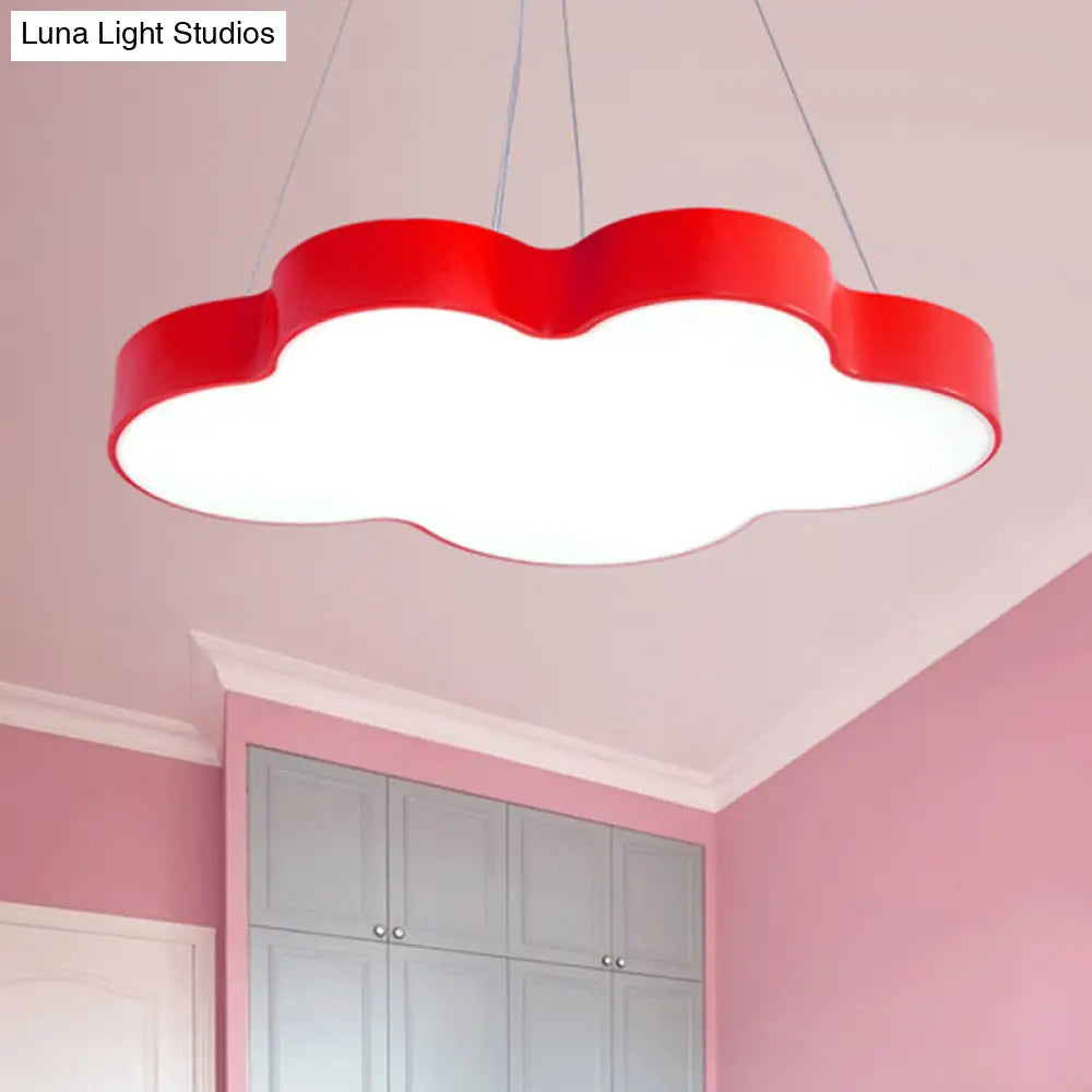 Cloud-Shaped LED Pendant Light for Kids Room, Nursery Overhead Fixture, Dimmable Acrylic Ceiling Lamp for Bedroom, Playroom Children's | Thomler