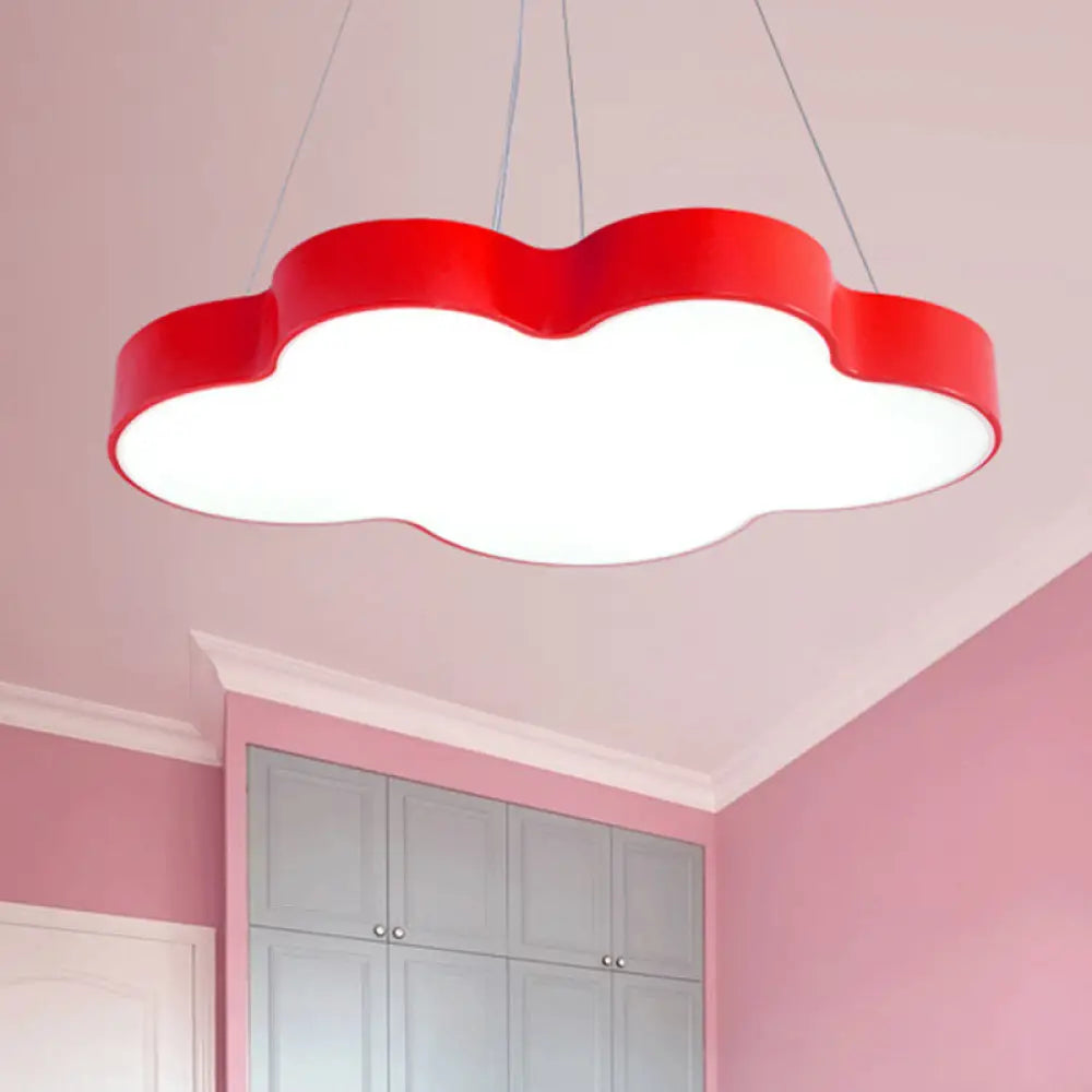 Cloud-Shaped LED Pendant Light for Kids Room, Nursery Overhead Fixture, Dimmable Acrylic Ceiling Lamp for Bedroom, Playroom Children's | Thomler