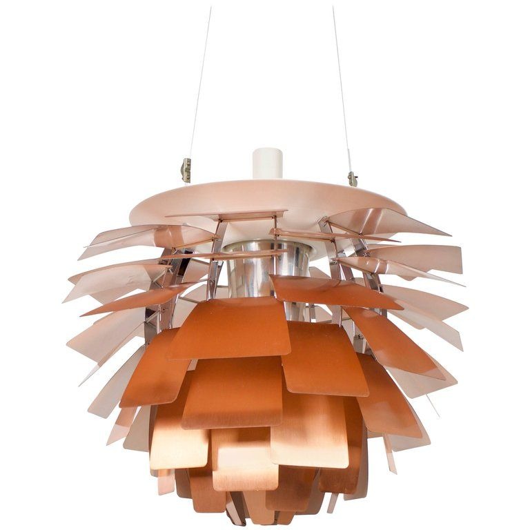 Pendant Light Metal 48.0 cm 18.9" Warm White Dining Room Adjustable Hanging Ceiling Lamp Pinecone Style E27 | Thomler