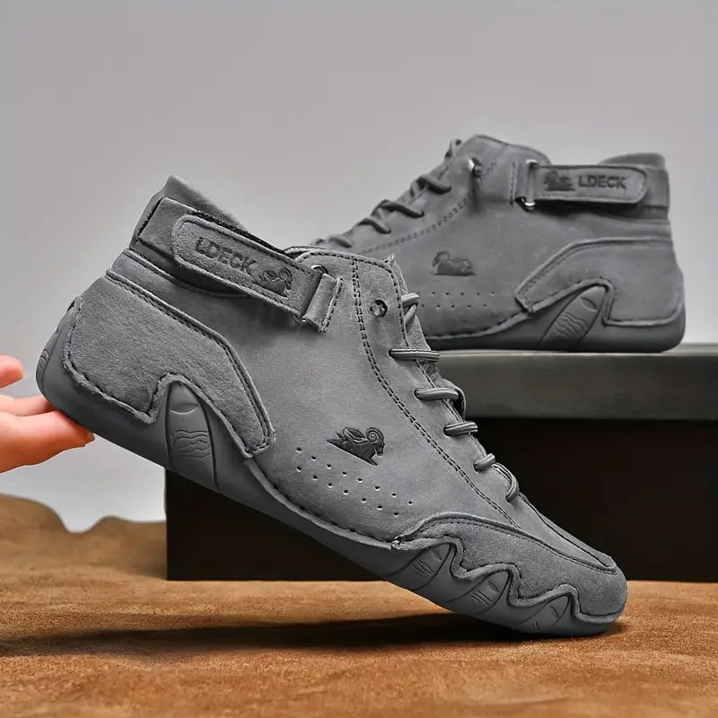 Men's Waterproof High-Top Sneakers with Elastic Slip-On Design - Durable Rubber Sole Boots for Street Style & All-Weather Wear | Thomler