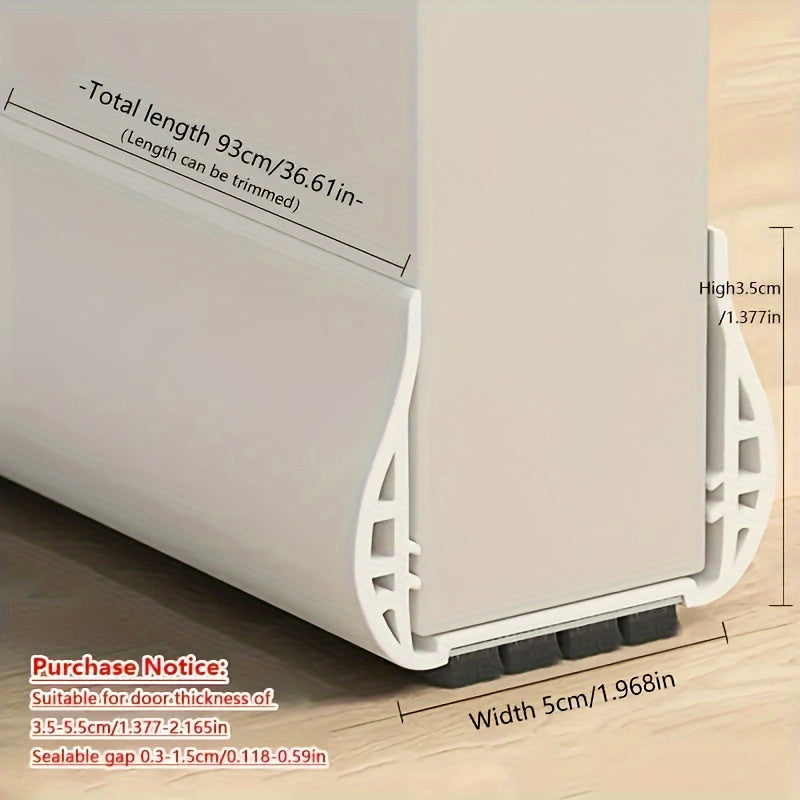 Door Draft Blocker Adjustable Under Door Seal Strip for 1.4-2.2 Inch Thick Doors Insulated Foam Noise Reducer Energy Saver Indoor Outdoor | Thomler