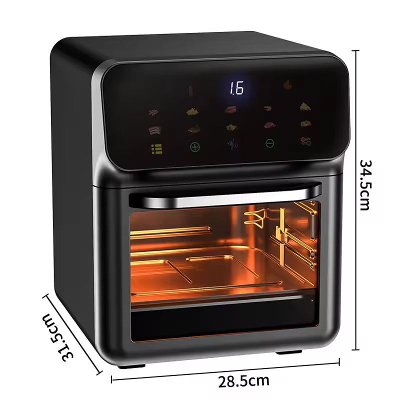 10-Quart Digital Air Fryer Oven with 18 Presets – Family-Size Countertop Cooker for Healthier Frying, Roasting & Baking | Thomler