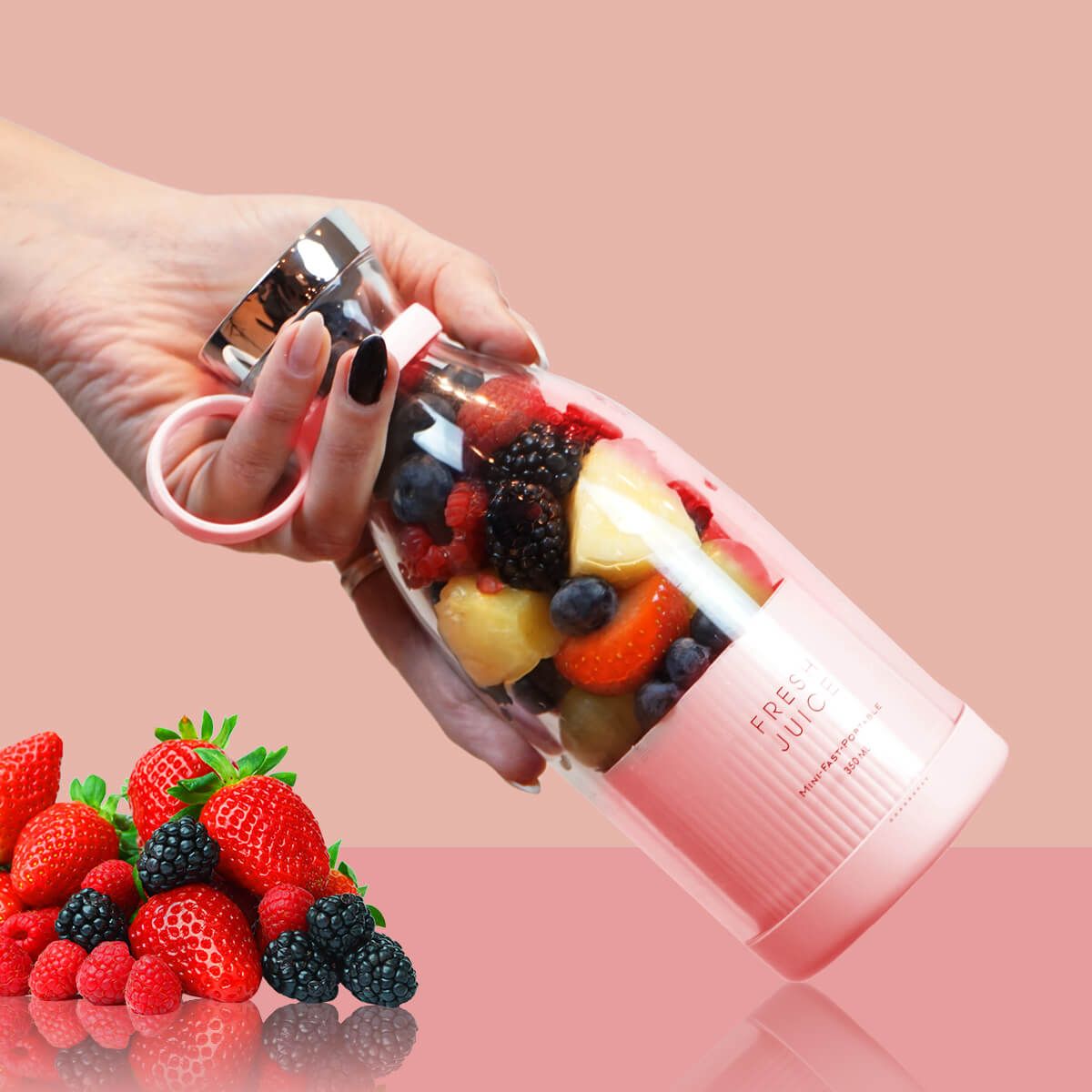 Portable Blender Bottle BPA-Free 420 ml USB Rechargeable Smoothies On The Go | Thomler