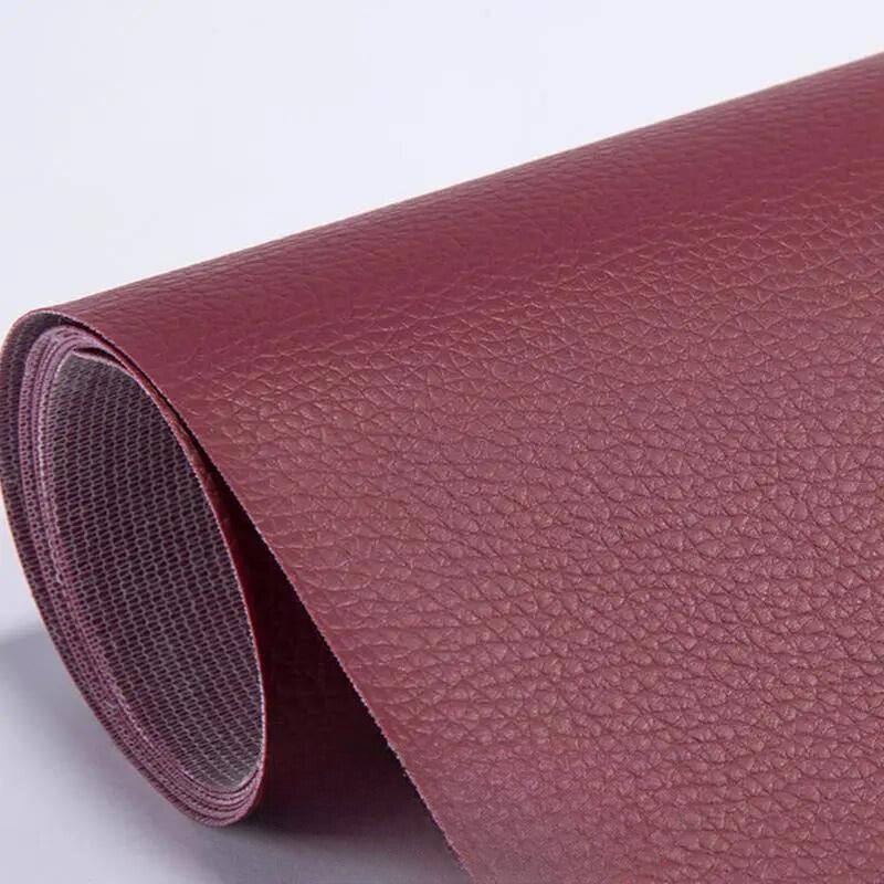 Peel-and-Stick Leather Repair Patches for Furniture, Car Seats & Bags – Cut-to-Fit, Waterproof Vinyl Sheet 20×54 in | Thomler