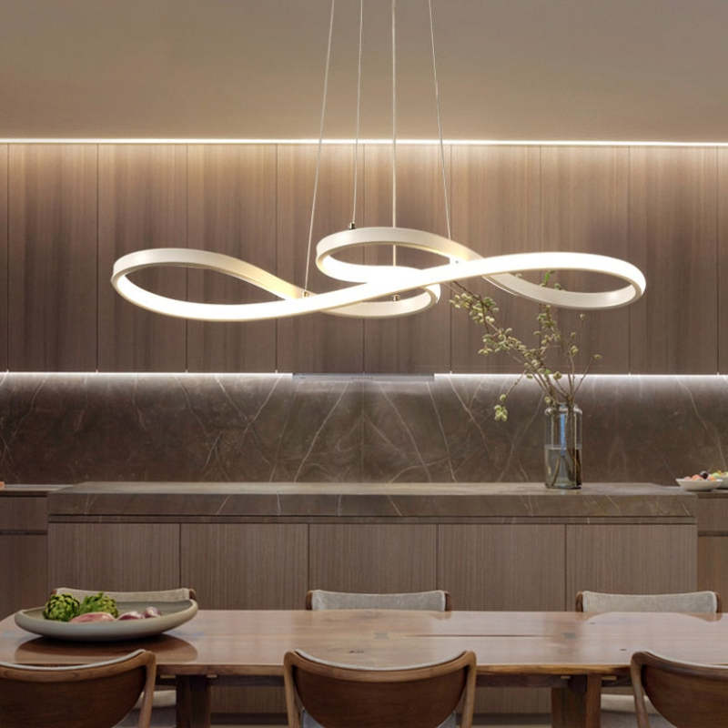 Treble Clef Hanging Ceiling Fixture – Metal & Silicone Statement Lamp for Dining Room & Living Room | Thomler