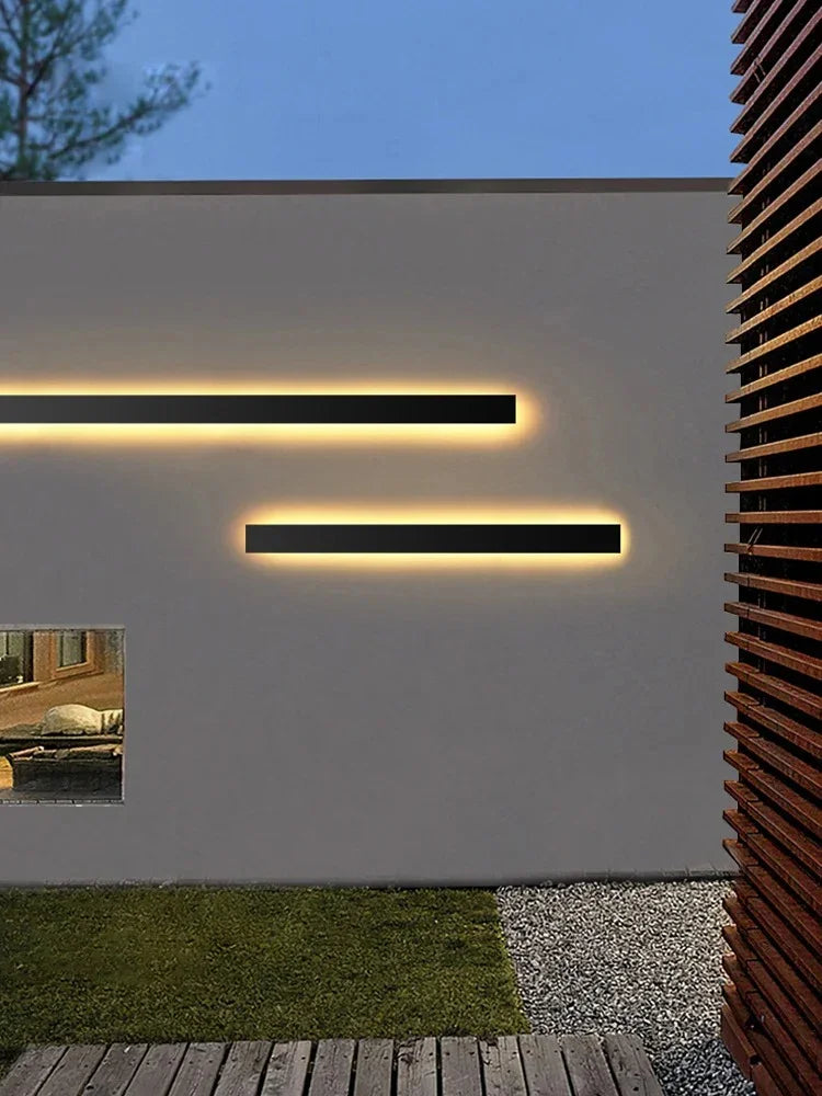 Wall Lamp Metal Acrylic 240.0 cm Outdoor Indoor Waterproof LED Lighting Modern Facade Terrace Hallway Feature Light | Thomler