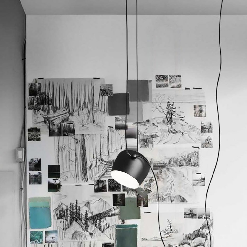 Pendant Light Aluminum 10W Dimmable 9.8 in Modern Living Room Kitchen Hanging Lamp Adjustable Cable Design | Thomler