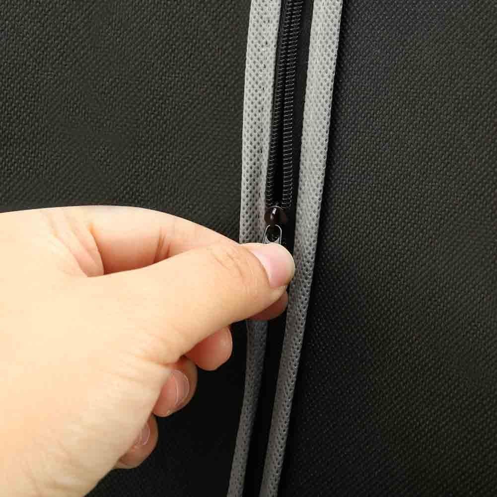 Suit and Dress Protector Bags with Clear Window Panel – Set of 10 Hanging Storage Covers – Zippered Wardrobe Organizers for Closet and Trave | Thomler