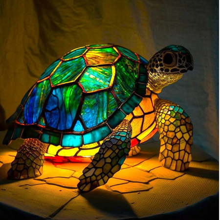 Table Lamp Stained Glass LED 12.0 cm Animal Accent Bedroom Living Room Decorative Mood Light Dimmable | Thomler