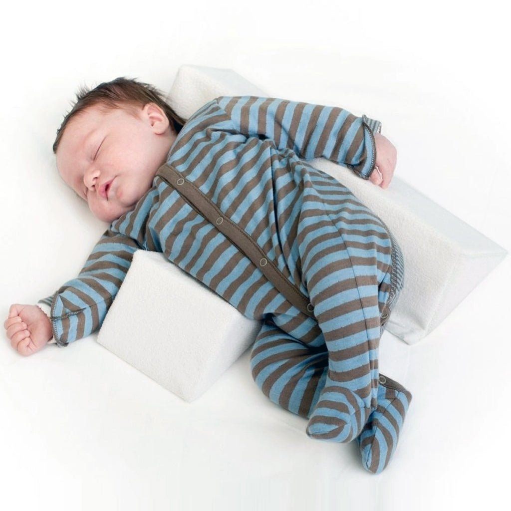 Infant Sleep Positioner Wedge for Safe Back Sleeping | Breathable Foam Body Support Cushion for Newborns | Crib Safety Bolster for Babies | Thomler