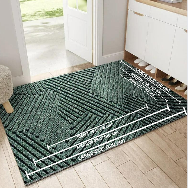 Non-Slip Indoor Outdoor Door Mat | Dirt Trapper Entryway Rug for Home & Patio | Heavy Duty Entrance Floor Mat | Thomler