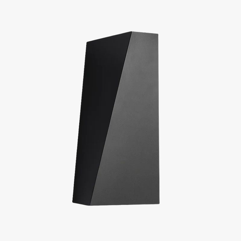 Modern Cube Wall Sconce with Integrated LED Light for Bedroom, Patio & Garden | Contemporary Metal Fixture in Black or White | Thomler